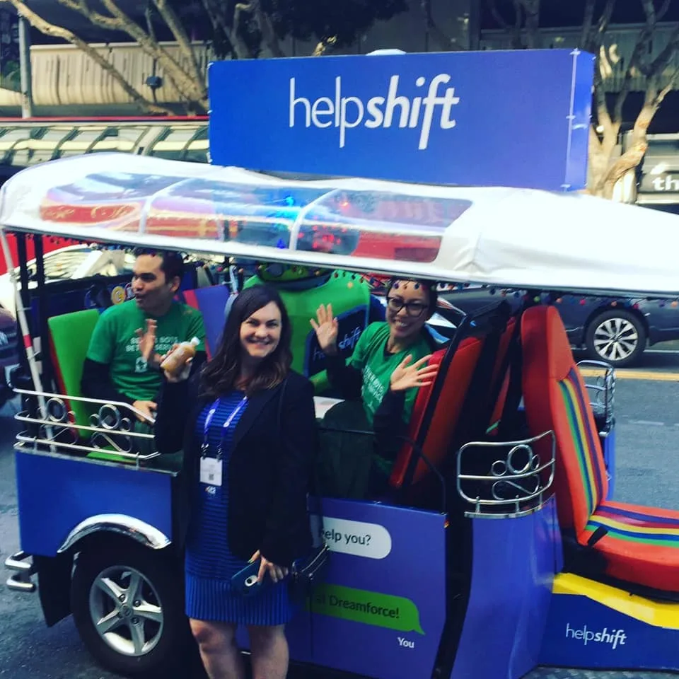 Lucky Tuk Tuk Dreamforce Shuttle for HelpShift