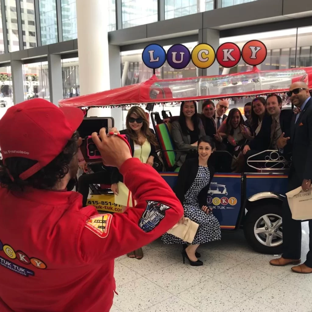 Lucky Tuk Tuk at Moscone Convention Center promotion